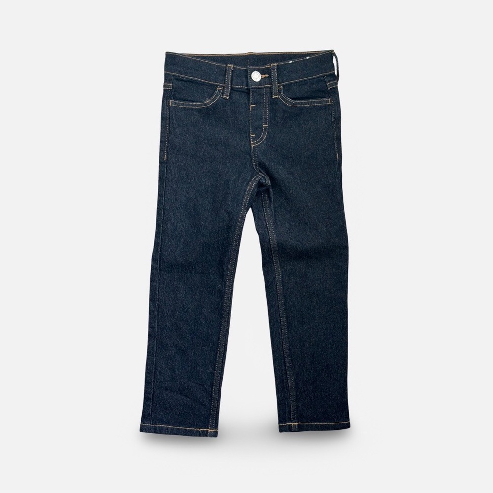 H&M Kids Unisex Slim Fit Dark Blue Rinse Wash Stretch Denim Jeans NWOT